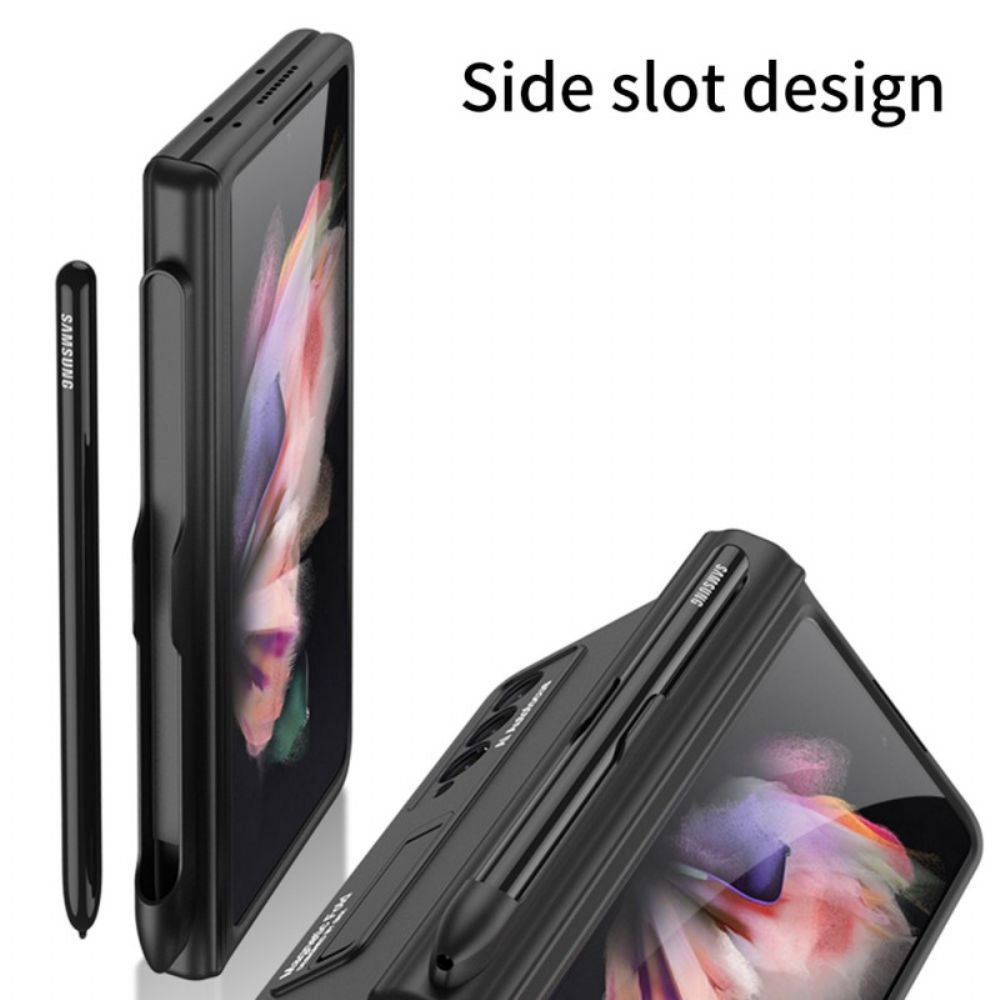 Handyhülle Für Samsung Galaxy Z Fold 3 5G Kunststoffständer Und Stifthalter Gkk