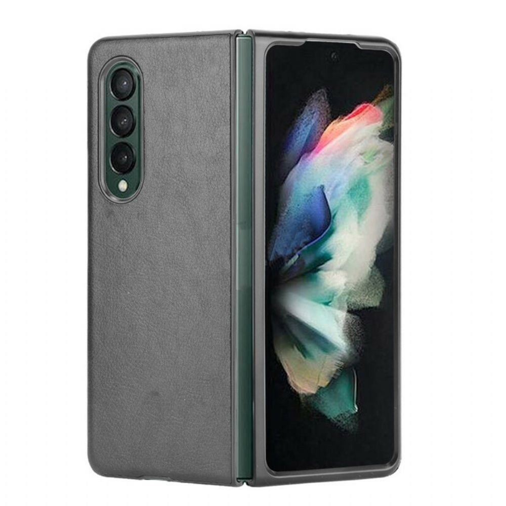 Handyhülle Für Samsung Galaxy Z Fold 3 5G Lichi-leder-effekt