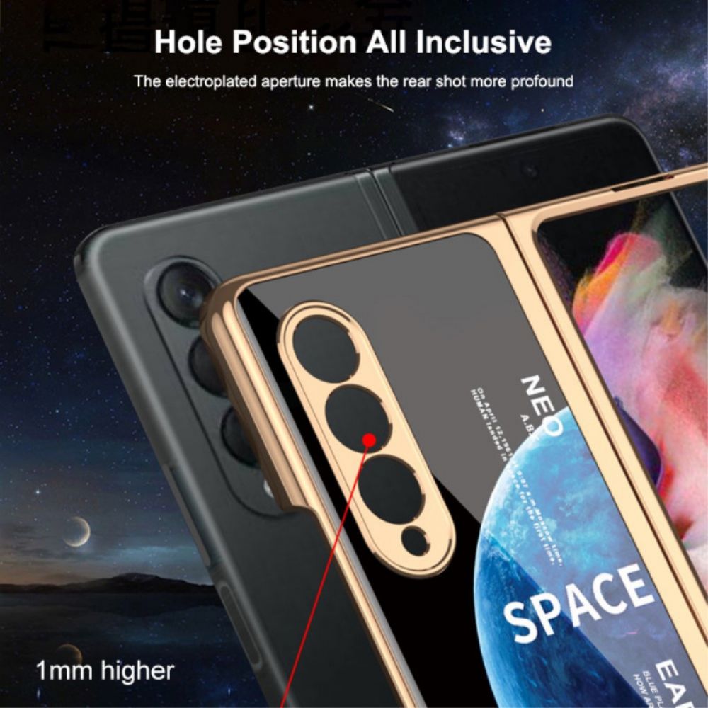 Hülle Für Samsung Galaxy Z Fold 3 5G Mit Space Displayschutzfolie