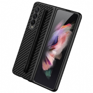 Hülle Für Samsung Galaxy Z Fold 3 5G Stifthalter Kohlefaser Gkk