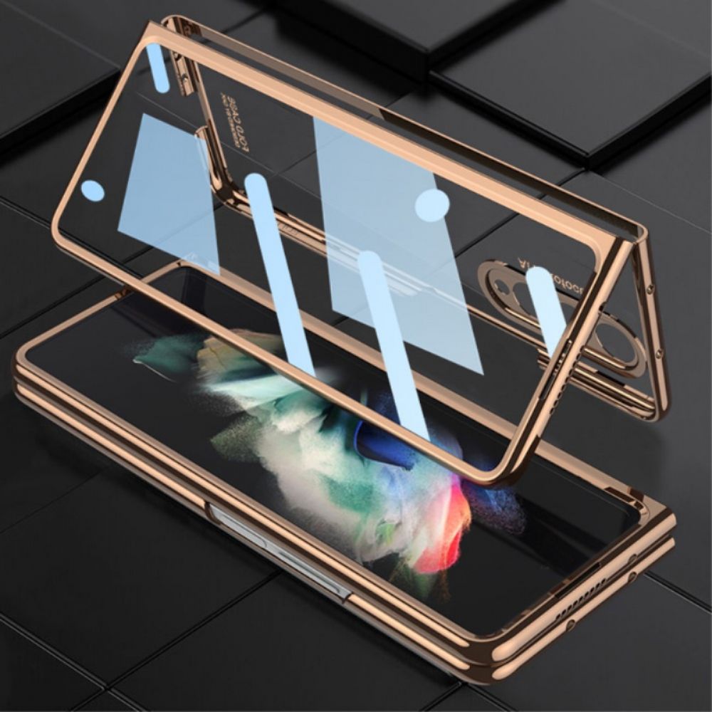 Hülle Für Samsung Galaxy Z Fold 3 5G Transparent Mit Gkk-stifthalter