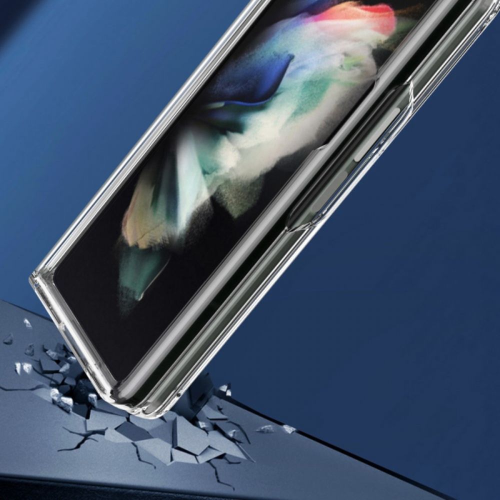 Hülle Für Samsung Galaxy Z Fold 3 5G Transparente Farbkanten