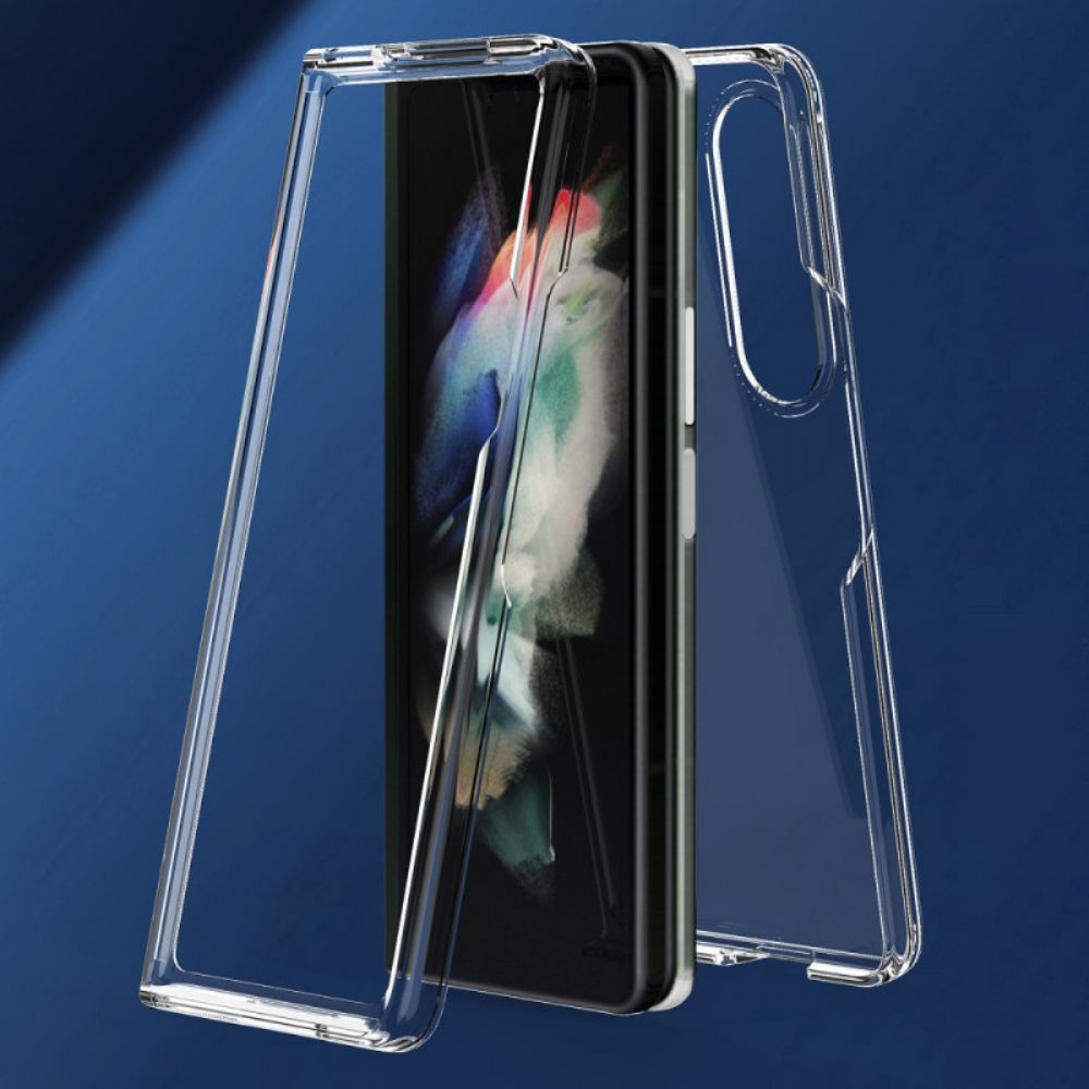 Hülle Für Samsung Galaxy Z Fold 3 5G Transparente Farbkanten