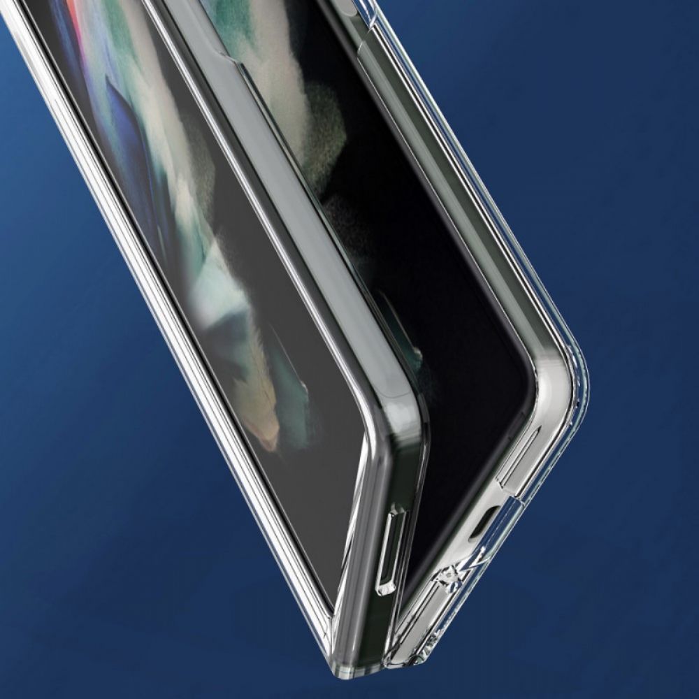 Hülle Für Samsung Galaxy Z Fold 3 5G Transparente Farbkanten