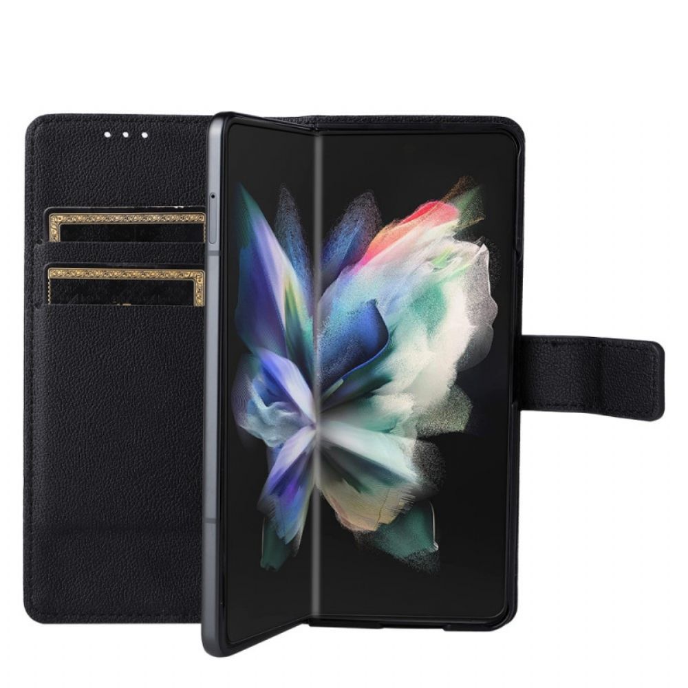 Lederhüllen Für Samsung Galaxy Z Fold 3 5G Leder Im Vintage-stil