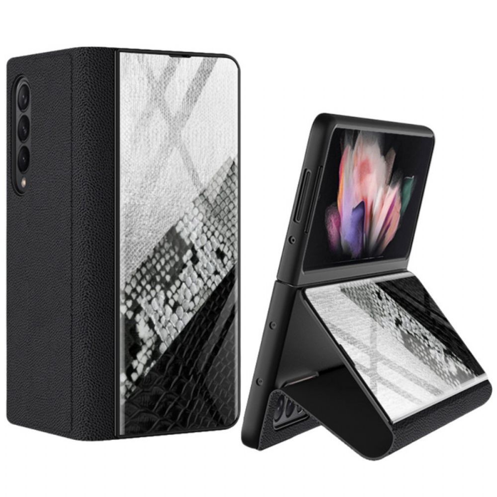 Schutzhülle Für Samsung Galaxy Z Fold 3 5G Flip Case Gehärtetes Schlangenglas