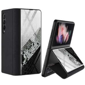 Schutzhülle Für Samsung Galaxy Z Fold 3 5G Flip Case Gehärtetes Schlangenglas