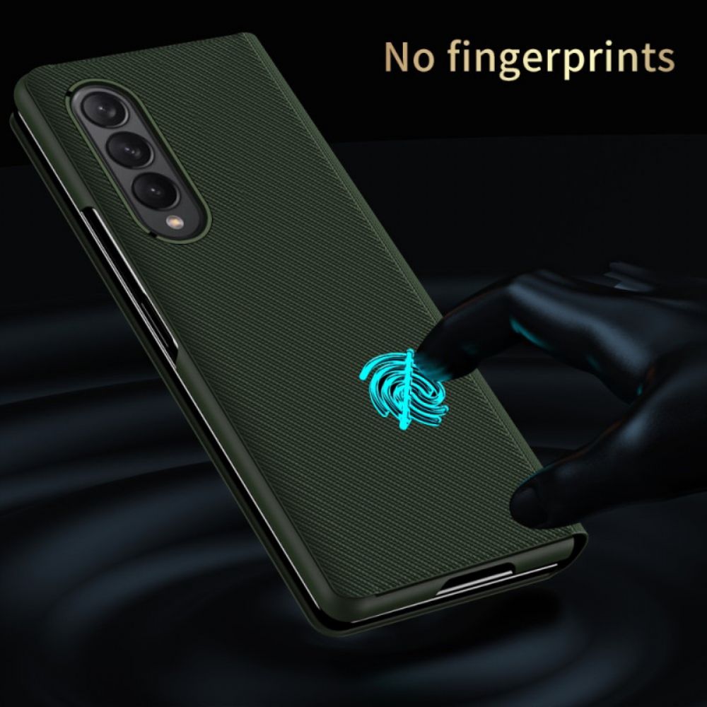 Schutzhülle Für Samsung Galaxy Z Fold 3 5G Flip Case Gestylte Karbonfaser