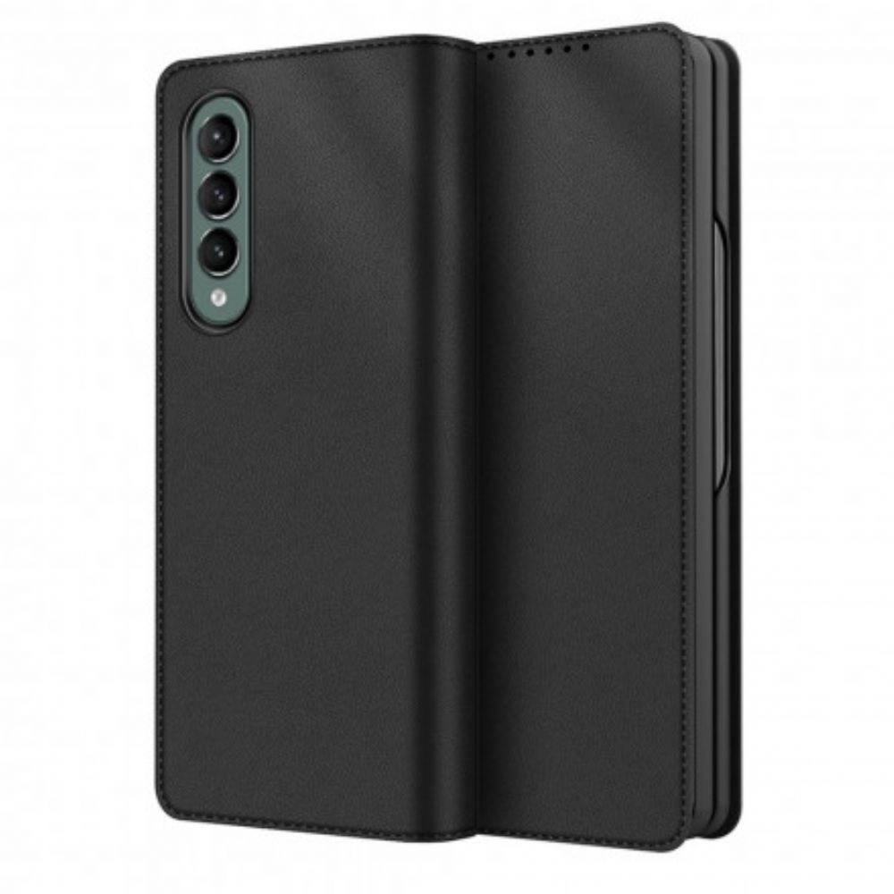 Schutzhülle Für Samsung Galaxy Z Fold 3 5G Flip Case Skin-touch-spaltleder