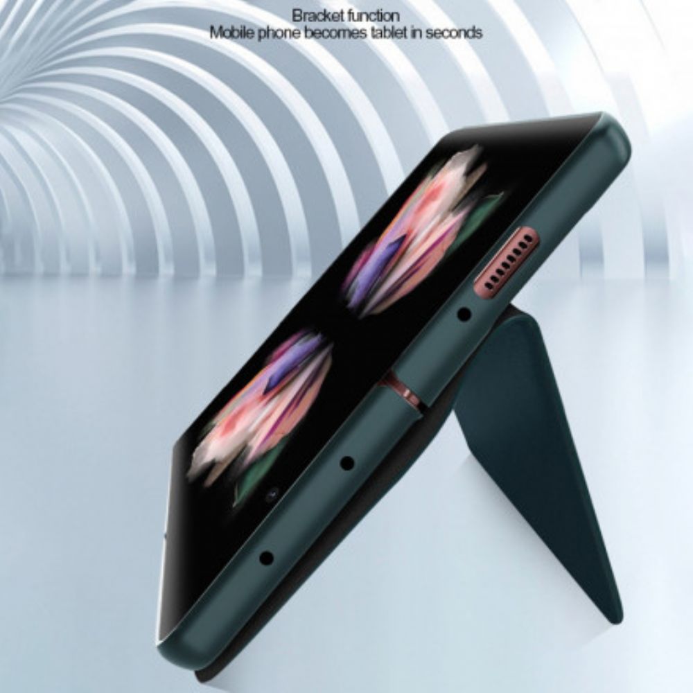 Schutzhülle Für Samsung Galaxy Z Fold 3 5G Flip Case Skin-touch-spaltleder