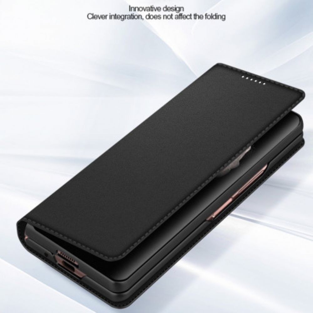 Schutzhülle Für Samsung Galaxy Z Fold 3 5G Flip Case Skin-touch-spaltleder