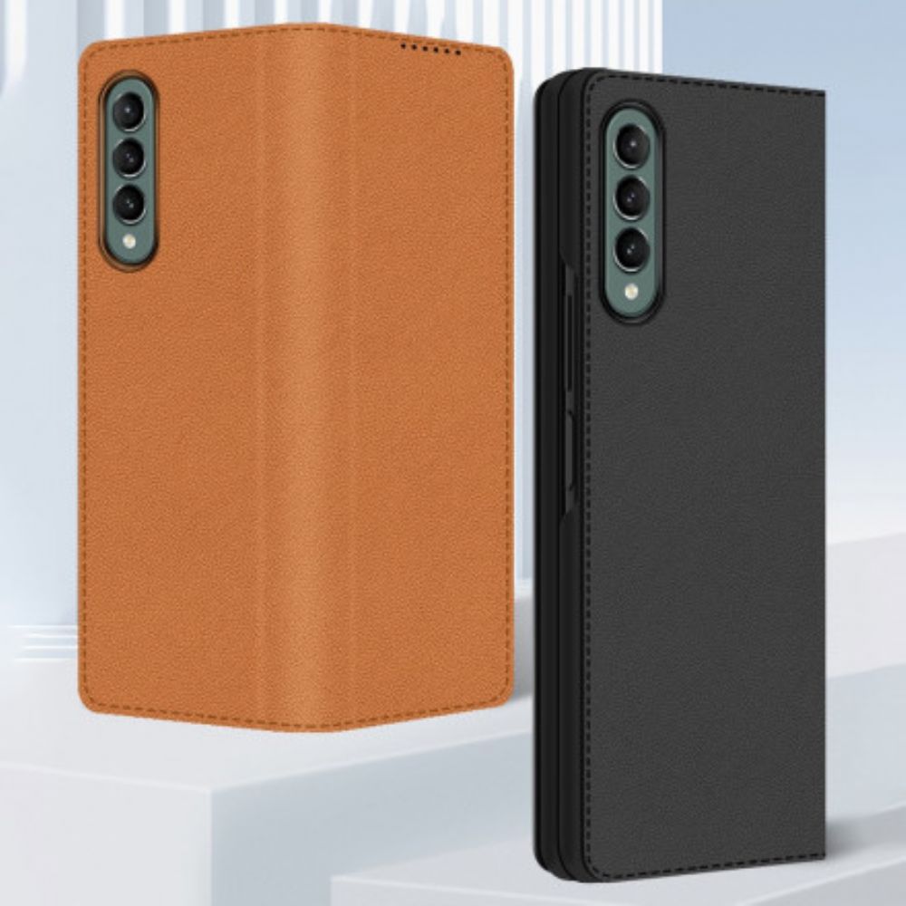 Schutzhülle Für Samsung Galaxy Z Fold 3 5G Flip Case Skin-touch-spaltleder