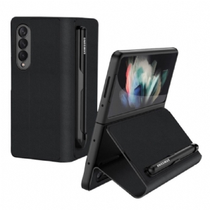 Schutzhülle Für Samsung Galaxy Z Fold 3 5G Flip Case Stifthalter Aus Kunstleder