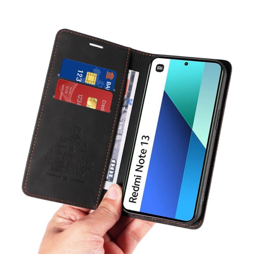 Flip Case Xiaomi Redmi Note 13 4g Betopnice Rfid-schutz