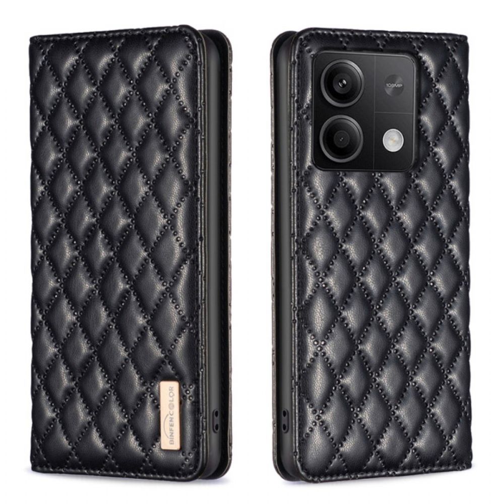 Flip Case Xiaomi Redmi Note 13 4g Handyhülle Gesteppt Binfen Color