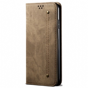 Flip Case Xiaomi Redmi Note 13 4g Handyhülle Jeansstoff