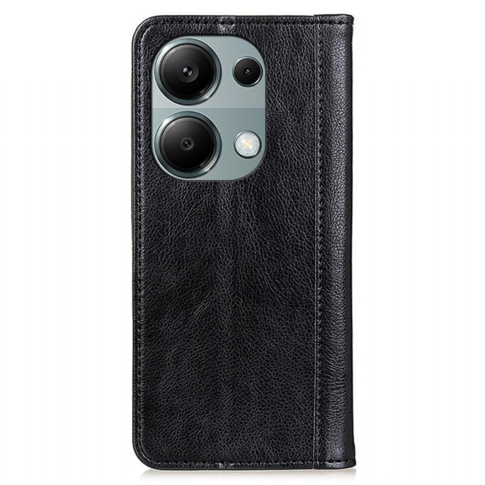 Flip Case Xiaomi Redmi Note 13 4g Handyhülle Spaltleder