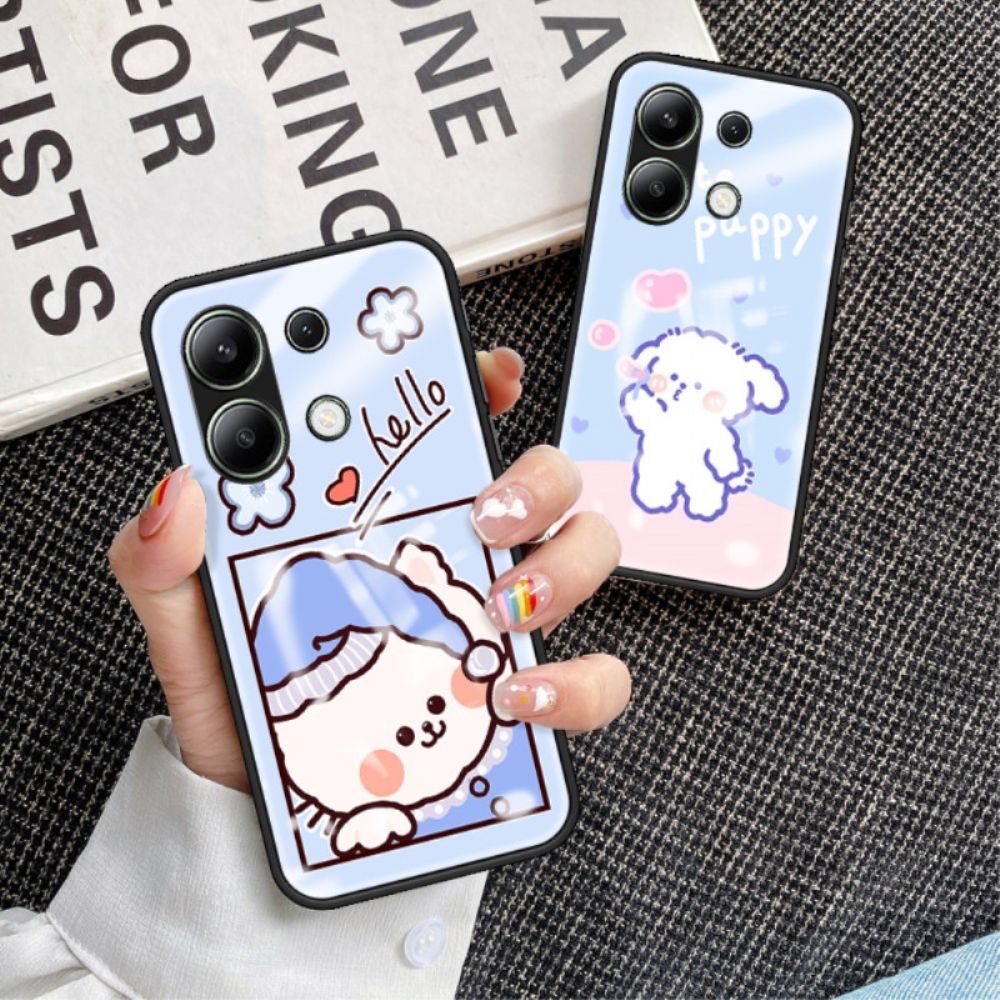 Hülle Für Xiaomi Redmi Note 13 4g Gehärtetes Glas Mit Cartoon-muster