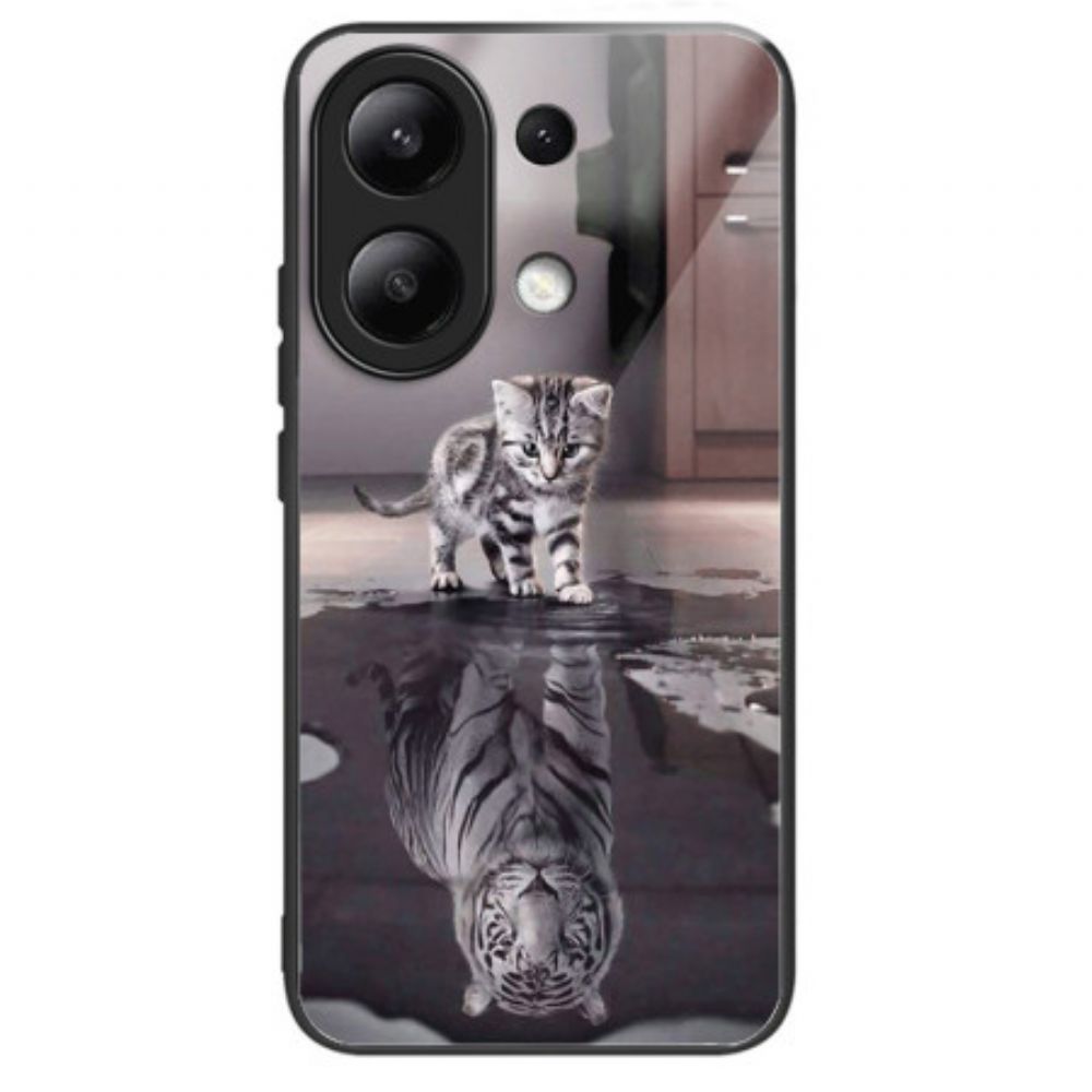 Hülle Xiaomi Redmi Note 13 4g Handyhülle Gehärtetes Glas Mit Katze Und Tiger