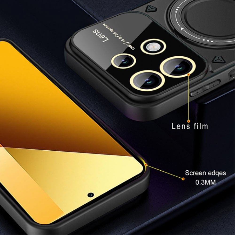 Hülle Xiaomi Redmi Note 13 4g Handyhülle Magnetisch Mit Metallhalterung