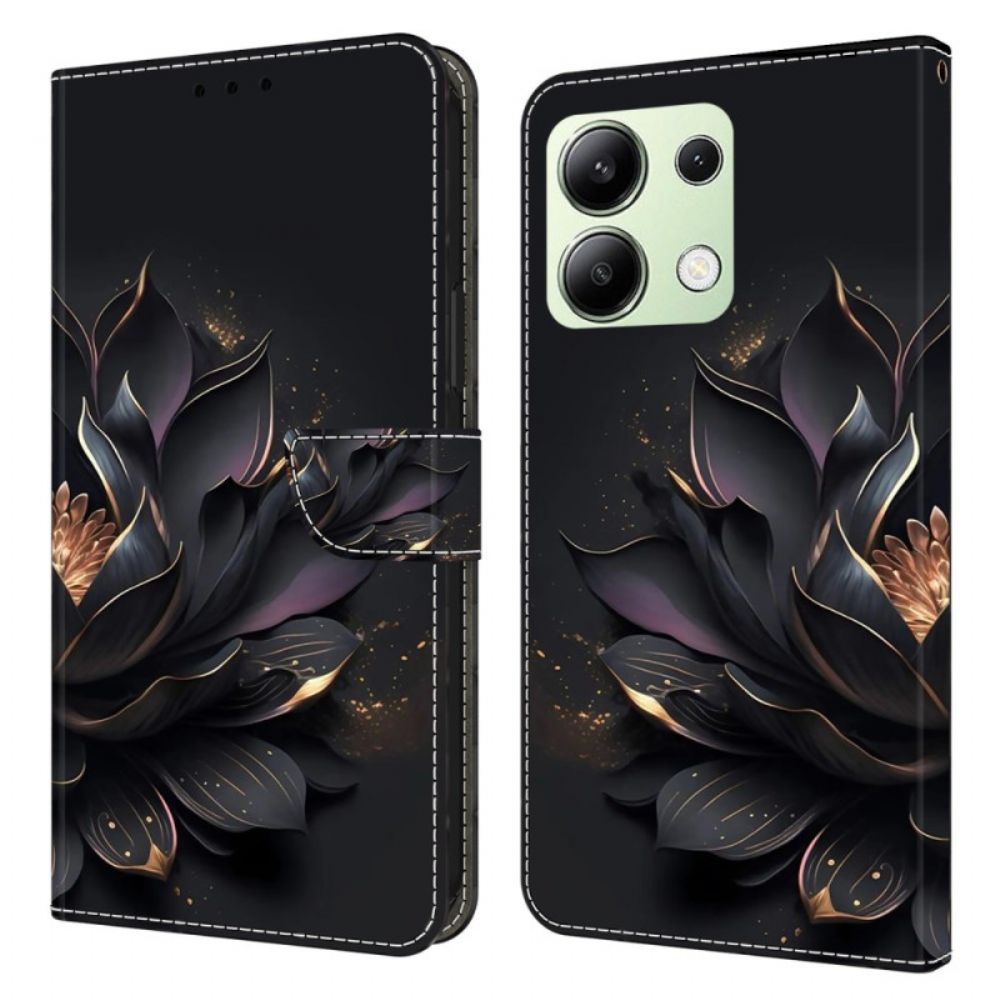 Lederhüllen Für Xiaomi Redmi Note 13 4g Lila Lotus