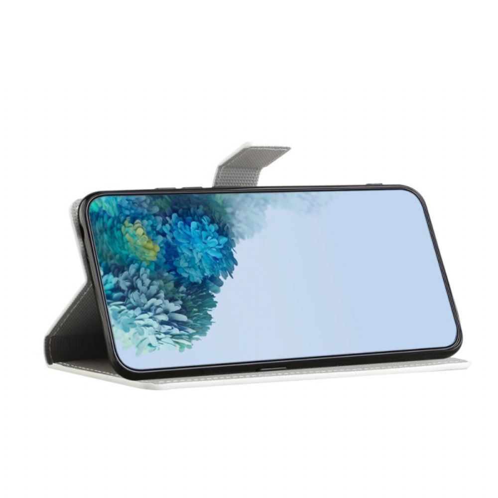 Lederhüllen Xiaomi Redmi Note 13 4g Handyhülle Blauer Schmetterling