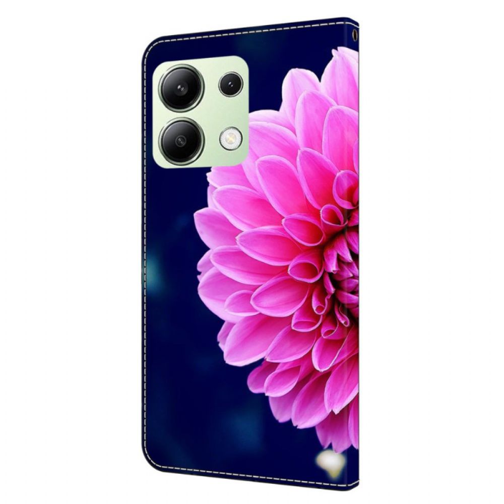 Lederhüllen Xiaomi Redmi Note 13 4g Rosa Blume