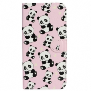 Lederhüllen Motorola Edge 50 Pandas Premium