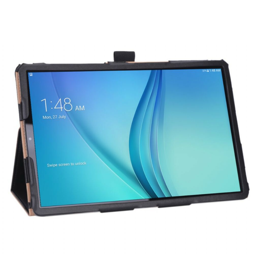 Case Für Samsung Galaxy Tab S5e Lederstil Mit Riemen