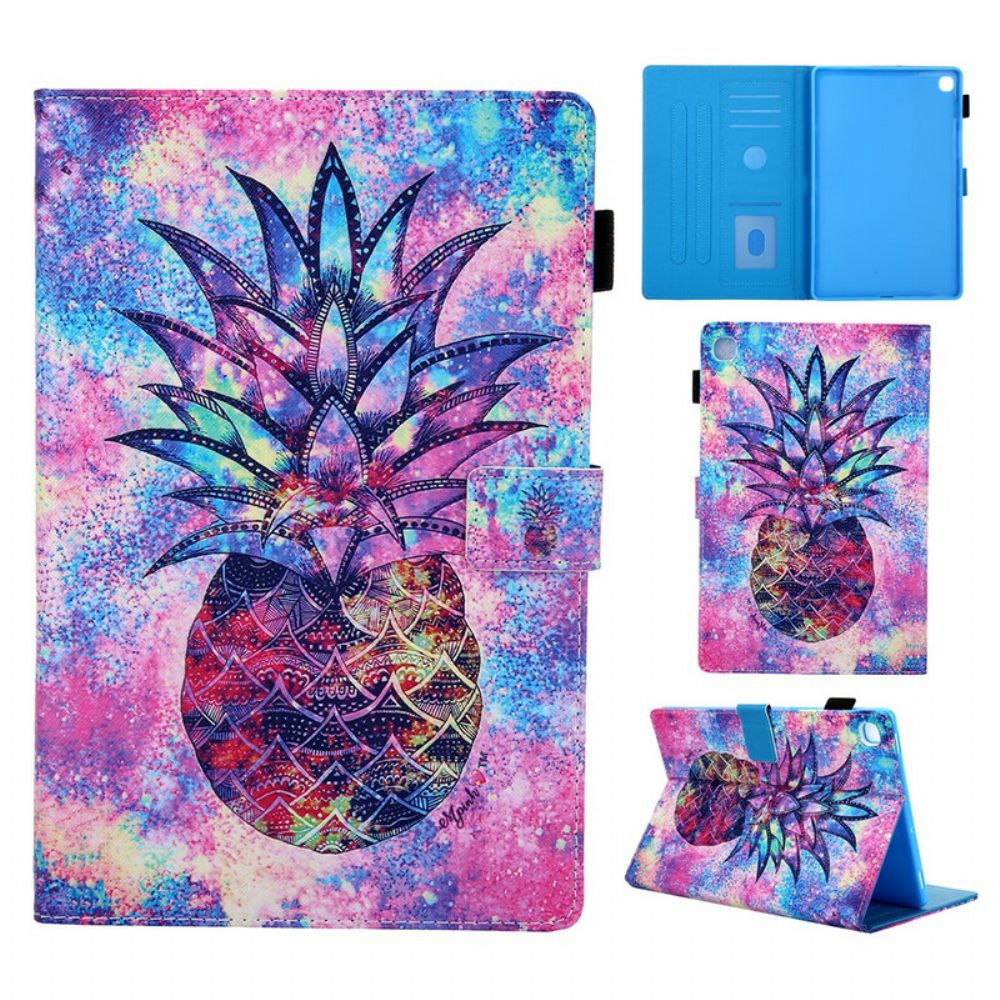 Flip Case Für Samsung Galaxy Tab S5e Ananas