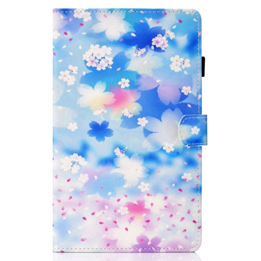 Flip Case Für Samsung Galaxy Tab S5e Aquarellblumen