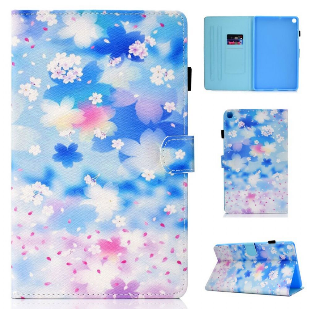 Flip Case Für Samsung Galaxy Tab S5e Aquarellblumen