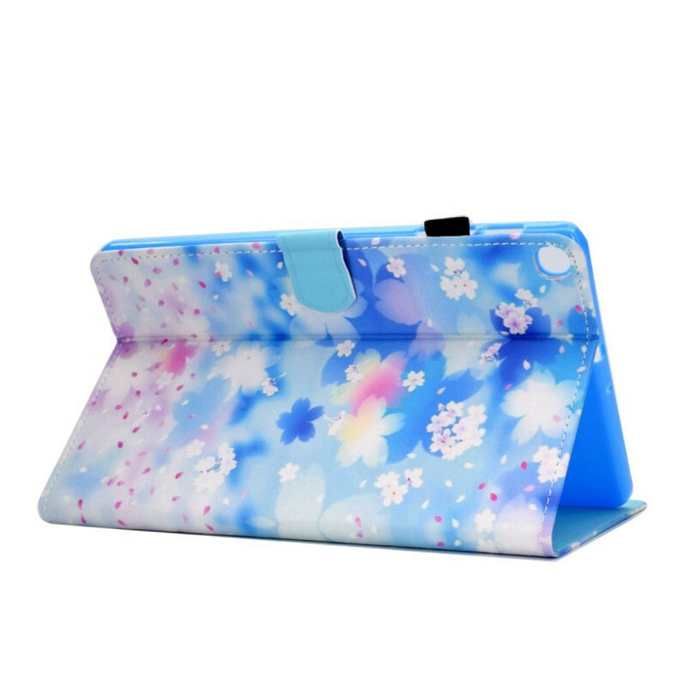 Flip Case Für Samsung Galaxy Tab S5e Aquarellblumen