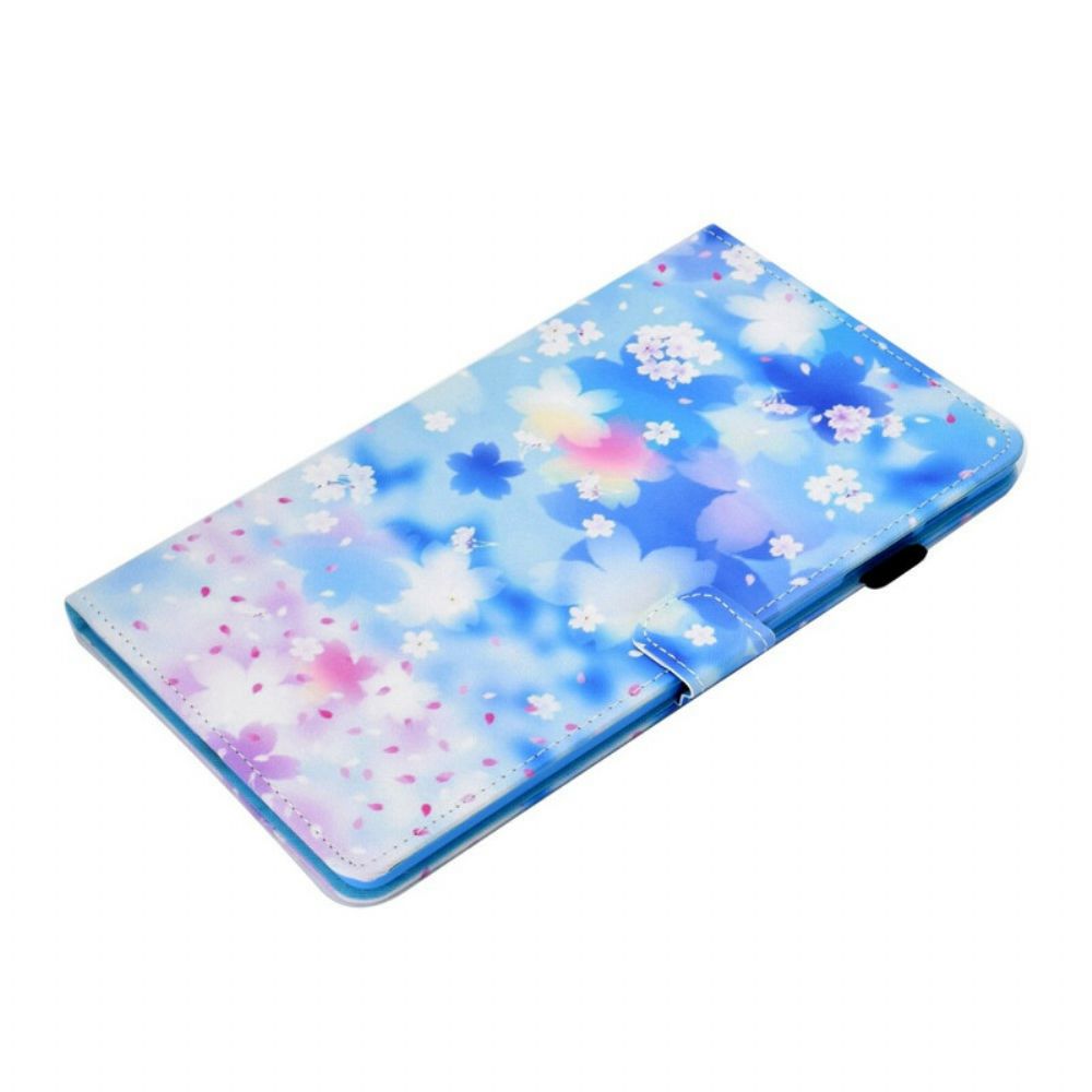 Flip Case Für Samsung Galaxy Tab S5e Aquarellblumen