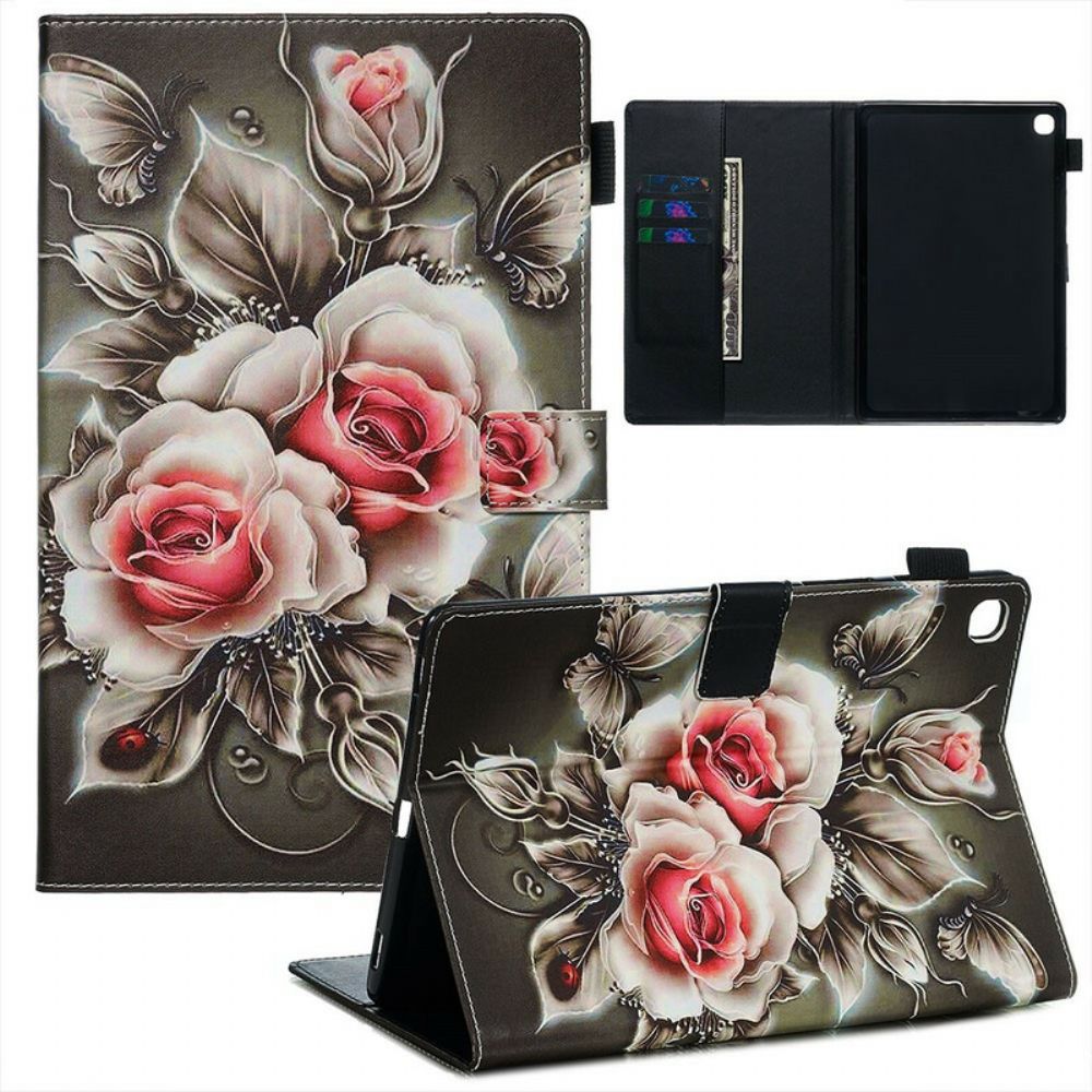 Flip Case Für Samsung Galaxy Tab S5e Blumenstrauß