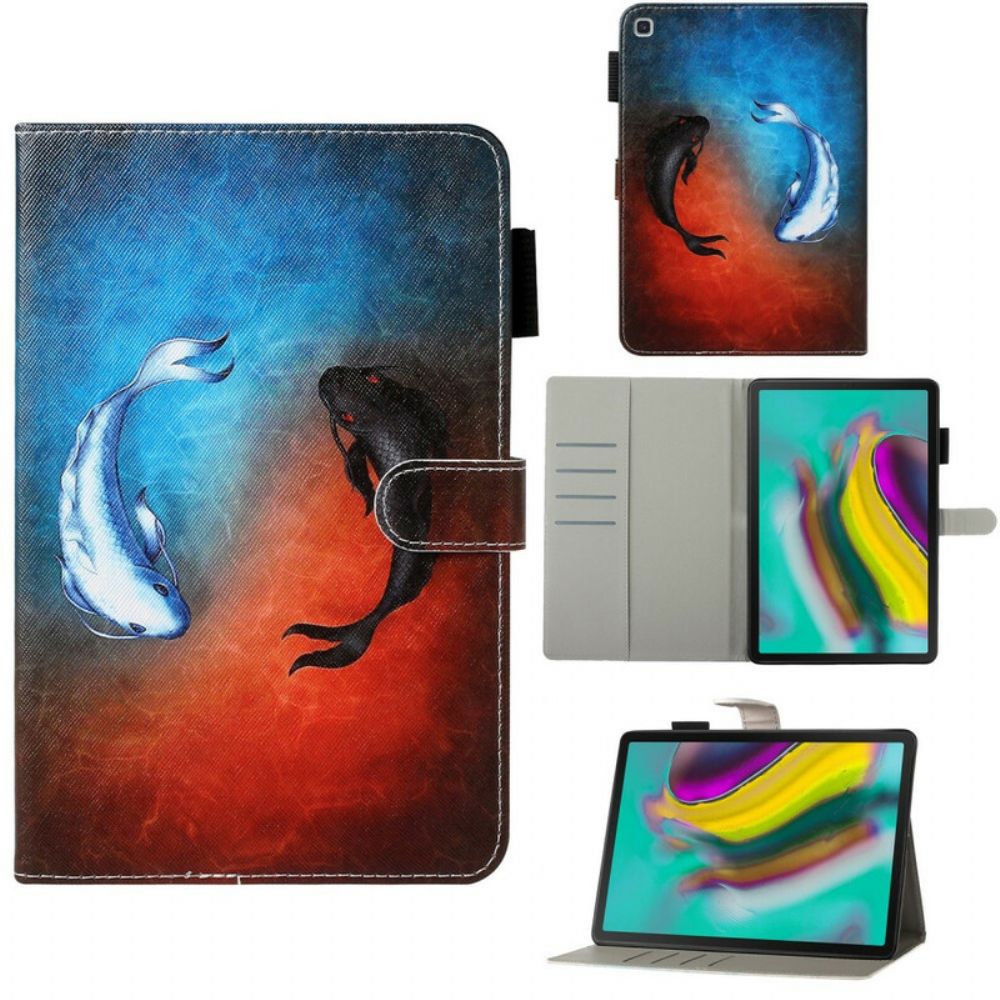 Flip Case Für Samsung Galaxy Tab S5e Fisch