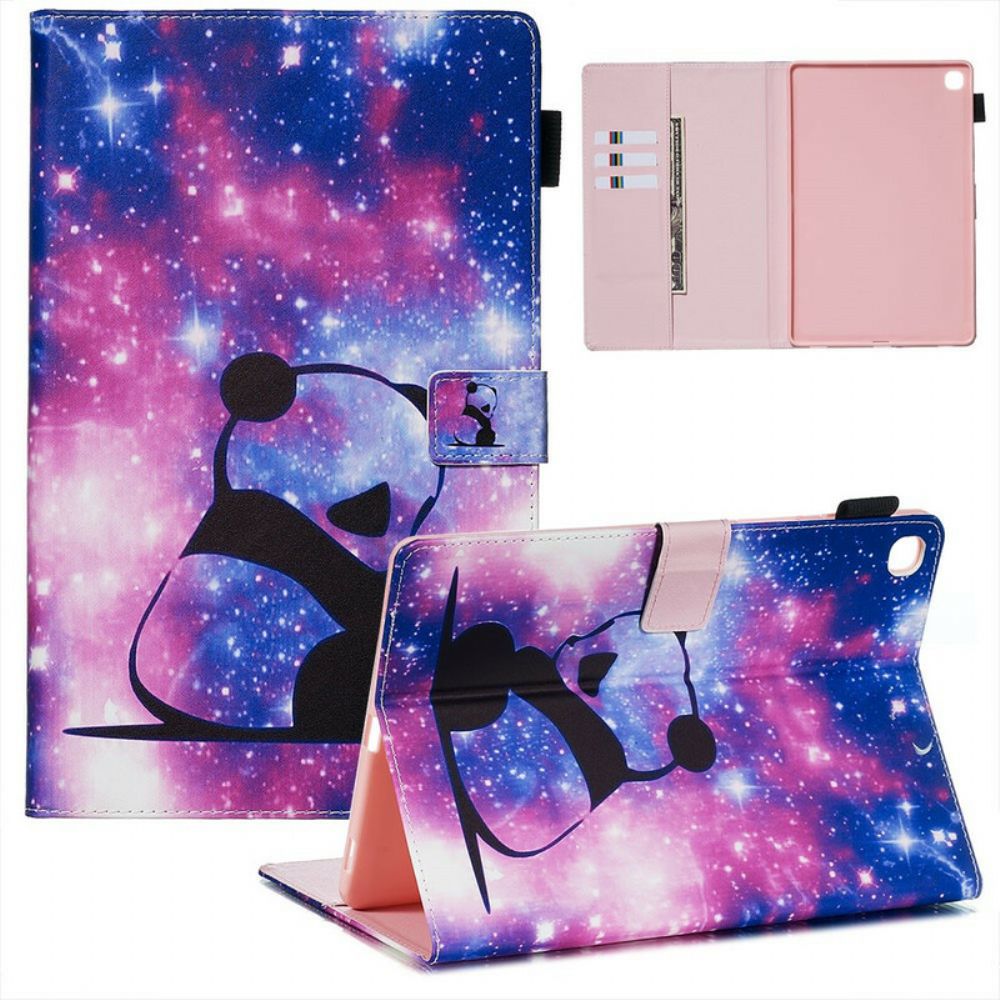 Flip Case Für Samsung Galaxy Tab S5e Panda-weltraum