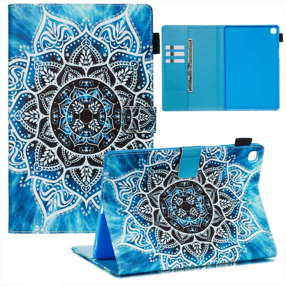 Flip Case Für Samsung Galaxy Tab S5e Schneeflocken-mandala