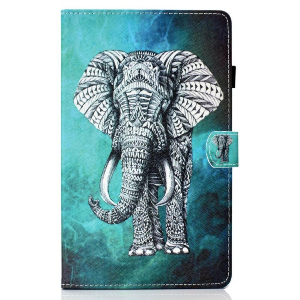 Flip Case Für Samsung Galaxy Tab S5e Stammes-elefant