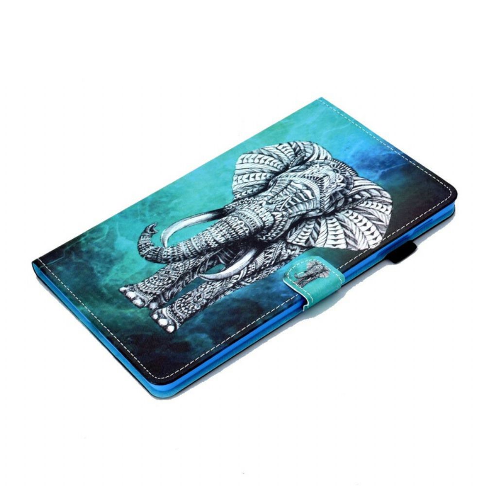 Flip Case Für Samsung Galaxy Tab S5e Stammes-elefant