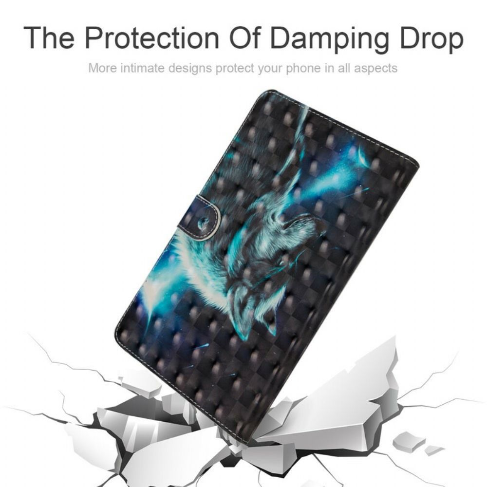 Flip Case Für Samsung Galaxy Tab S5e Wilder Wolf