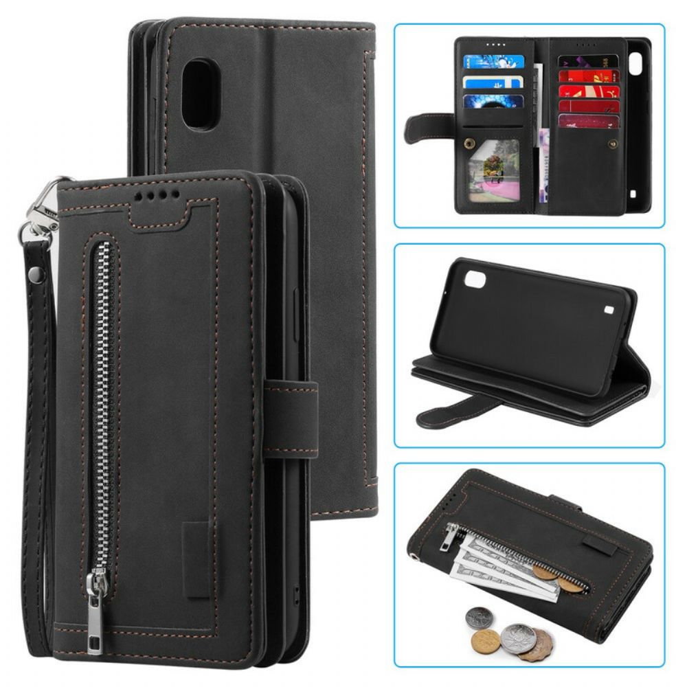 Flip Case Für Samsung Galaxy A10 Coin Purse 9 Kartenhalter