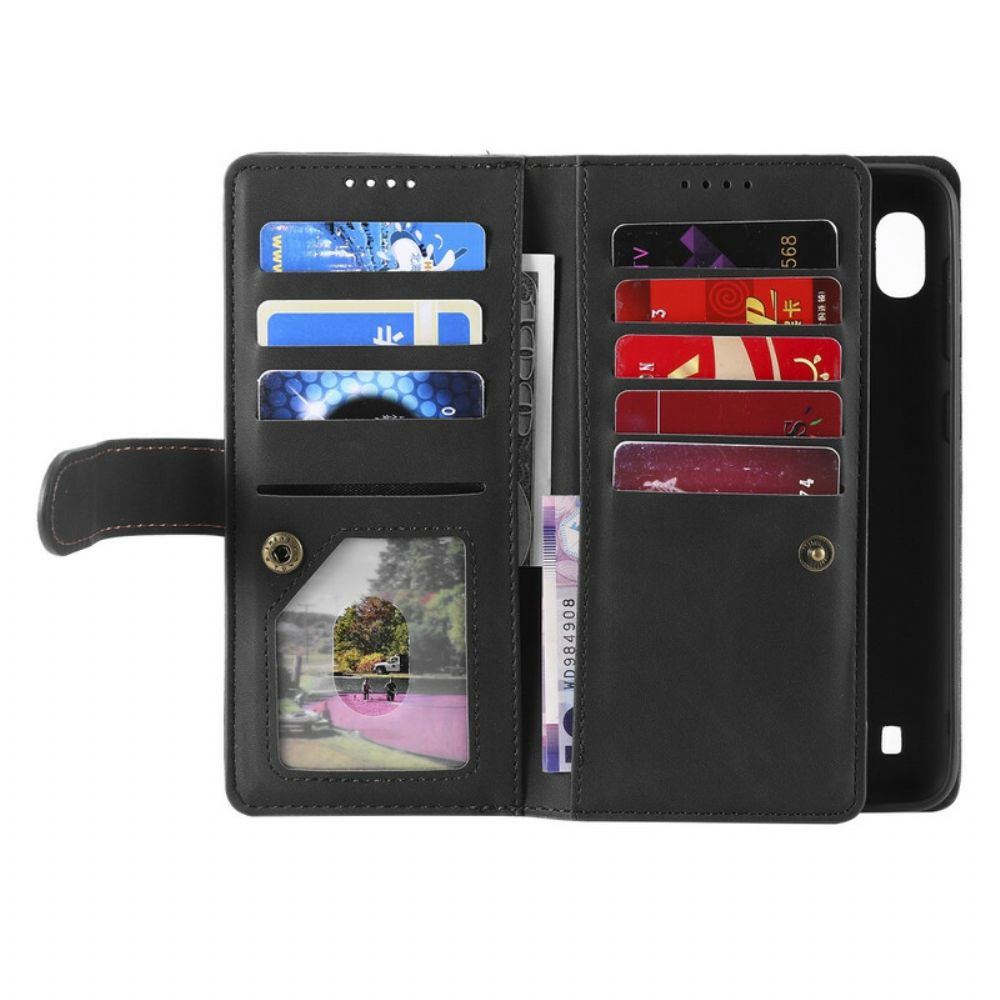 Flip Case Für Samsung Galaxy A10 Coin Purse 9 Kartenhalter