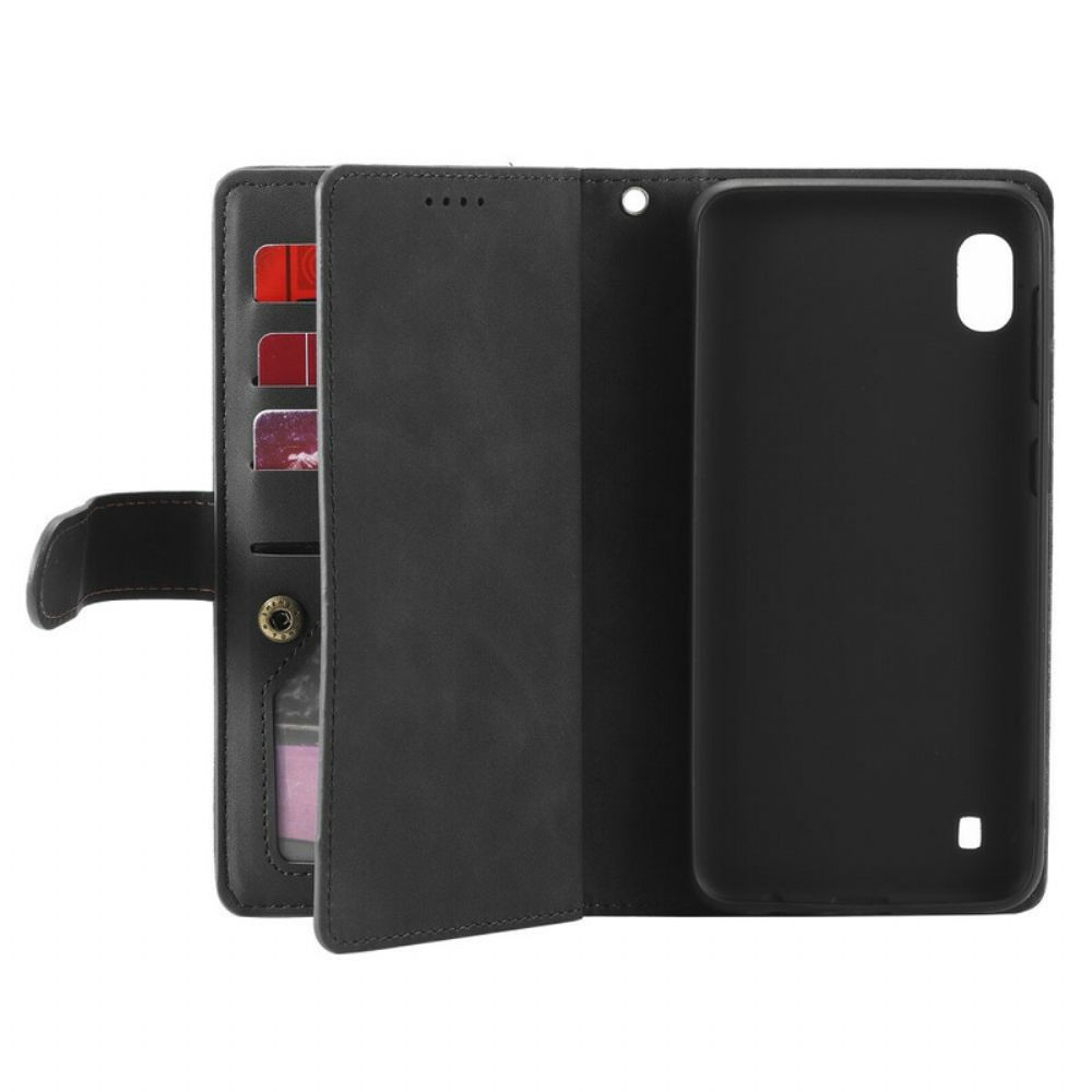 Flip Case Für Samsung Galaxy A10 Coin Purse 9 Kartenhalter