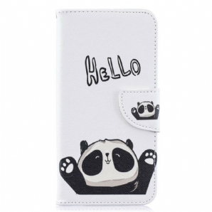 Flip Case Für Samsung Galaxy A10 Hallo Panda