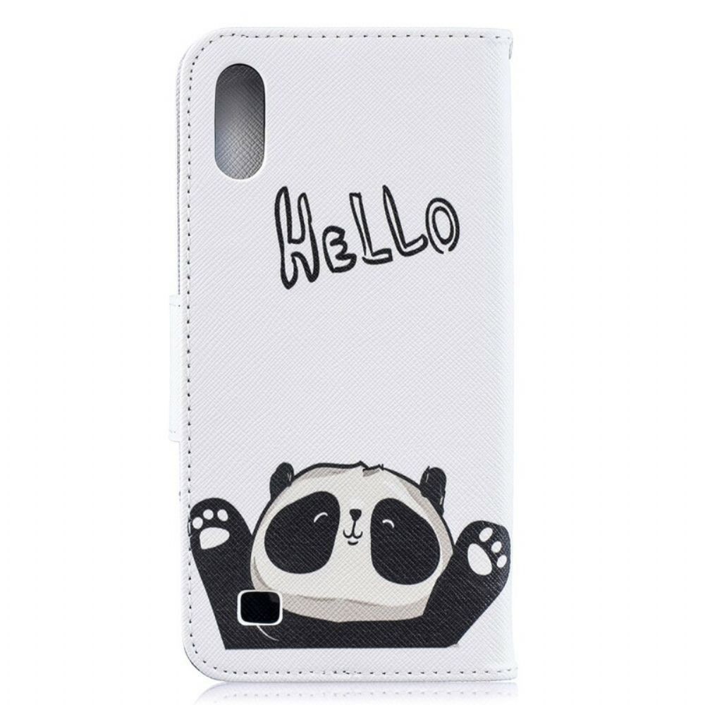 Flip Case Für Samsung Galaxy A10 Hallo Panda