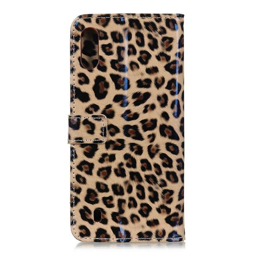 Flip Case Für Samsung Galaxy A10 Leopard