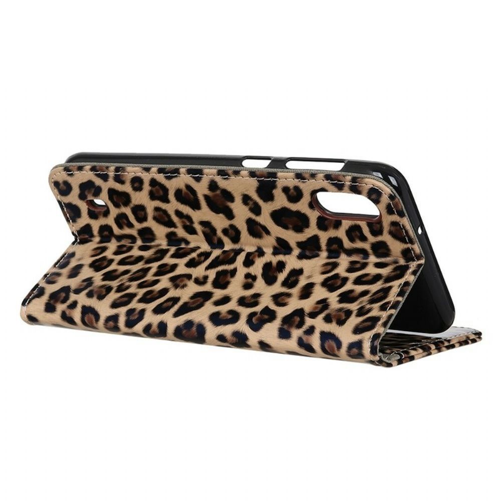 Flip Case Für Samsung Galaxy A10 Leopard