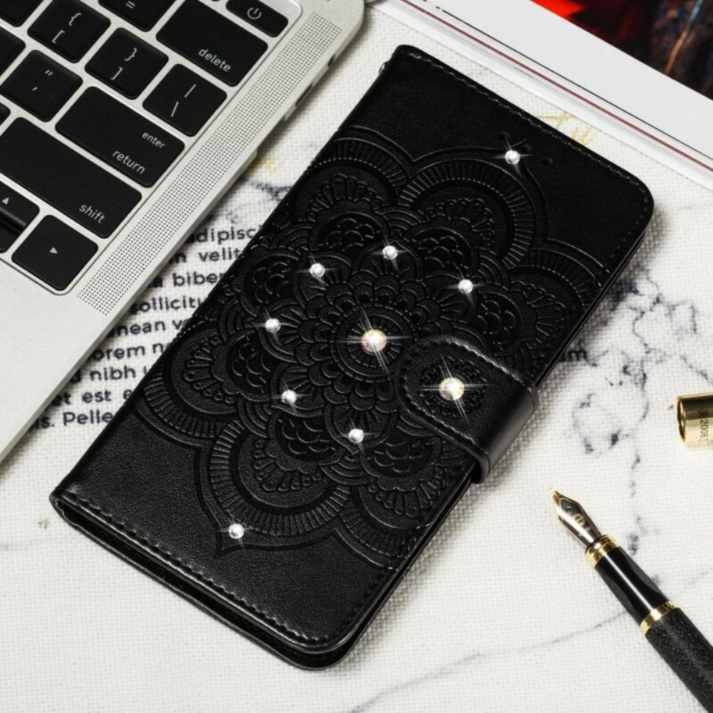 Flip Case Für Samsung Galaxy A10 Mandala Und Diamanten