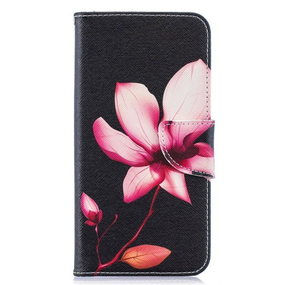 Flip Case Für Samsung Galaxy A10 Rosa Blume